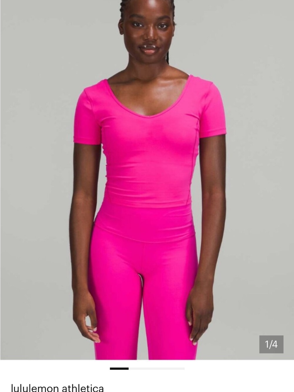 lululemon athletica Short Sleeve Scoop Top - Hot Pink